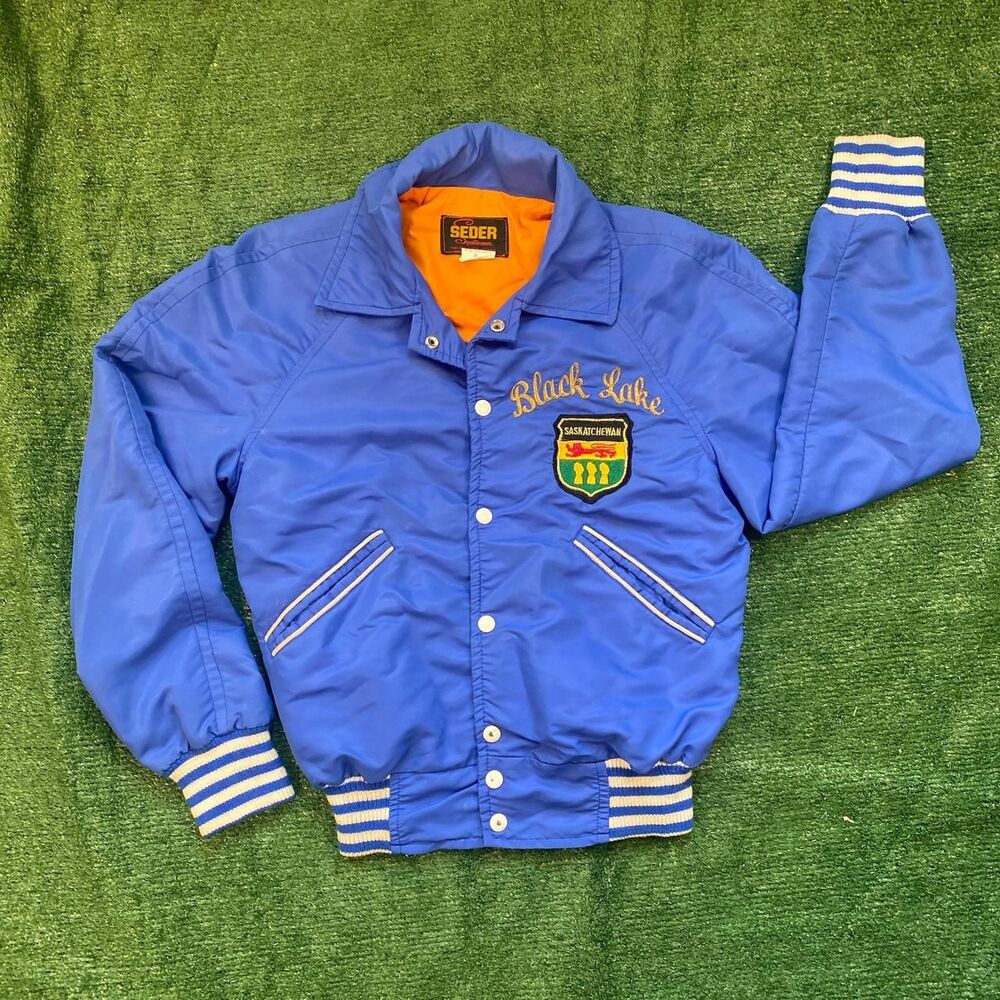 Vintage 90’s Dope Blue Black Lake Jacket